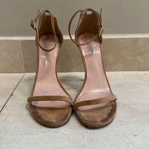 Stuart Weitzman sandals nude pebbles leather. Size 9​​​​​​​​​​